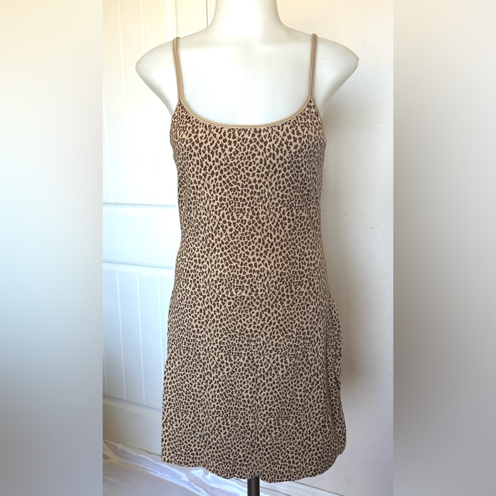 Y2k Victorias secret Leopard Print Slip Dress
